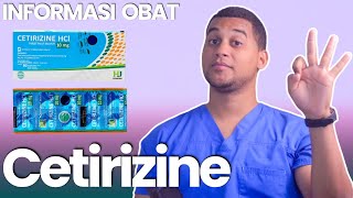 CETIRIZINE OBAT APA  DOSIS DAN CARA MINUM AMLODIPINE  INFORMASI OBAT Cetirizine [upl. by Jahdol]