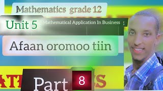 mathematics grade 12 unit 5 part 8 Mathematical Application In Business [upl. by Lubbock]