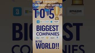 Top 5 Biggest Companies in the World Who Leads the Global Market shorts company [upl. by Rosa]