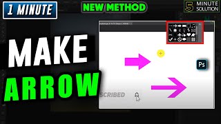 How to make an arrow in photoshop 2024 [upl. by Enineg535]