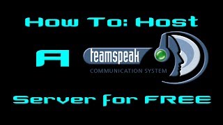 How To Host a Free TeamSpeak 3 Server [upl. by Llehcear]