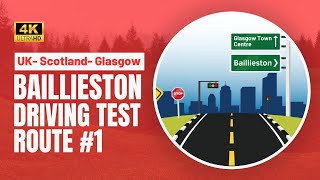 UK  Scotland  Glasgow  Baillieston Driving Test Route 1 [upl. by Lizabeth779]