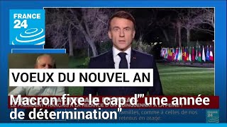 Vœux du Nouvel An  Emmanuel Macron fixe le cap dquotune année de déterminationquot pour 2024 [upl. by Friederike]