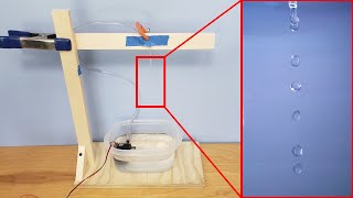 DIY Levitating Water Drop Fountain  Science Project [upl. by Eelac]