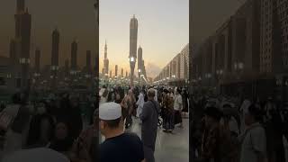 Azan in masjid nabawi beautiful scene of majid nabawi shorts [upl. by Kendrah244]