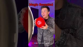 Best Balloon 🎈 Magic Trick Revealed magic magicmethod magicperformance magicrevealed [upl. by Latty621]