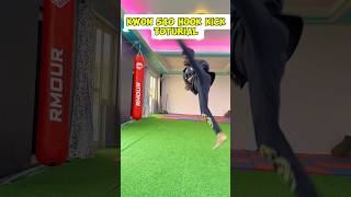 Cobra 🐍 kai  Kwon 540 hook kick toturial  youtube kickpractice shortvideo taekowndo viral [upl. by Arney]