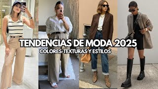 MODA Y TENDENCIAS 2025 TODO LO QUE SE USARA OUTFITS CASUALES Y ELEGANTES [upl. by Ennaeirb]