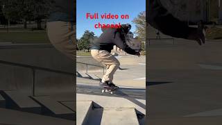 Halfcab bs nose slide a kinked hubba 1 year orogressviralvideo skateboarding skateboard [upl. by Niamart]