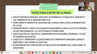 NEGOCIOS INTERNACIONALES  MACA [upl. by Adnulahs]