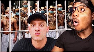 Inside the World’s Deadliest Prison In The World  CECOT  El Salvador 🇸🇻 REACTION [upl. by Eiten]