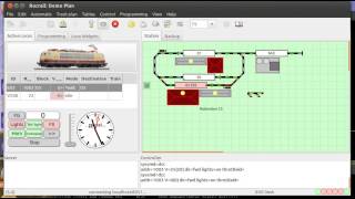 Rocrail virtual automatic demo [upl. by Yaffit]