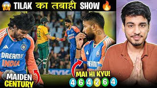 INDIA BEAT AFRICA AGAIN 😍 TILAK VARMA CENTURY 😍🤩  India vs South Africa 3rd T20I Review [upl. by Henrion]