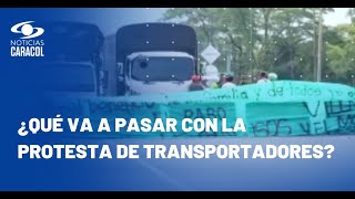 Así se desarrolló la jornada del paro camionero que colapsó la movilidad en Bogotá y otras regiones [upl. by Normy464]