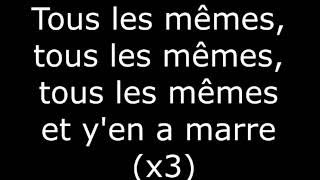 Stromae  Tous Les Mêmes Lyrics [upl. by Anneyehc814]