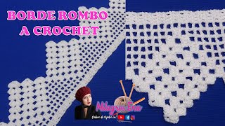 Borde N° 7 Orilla o Cenefa tejido a crochet para mantas toallas colchas cubrecamas o blusas [upl. by Rehpotsihrc607]