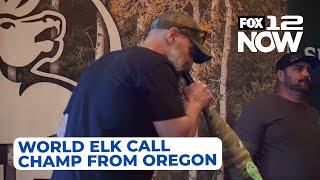 Oregon man wins 2024 World Elk Calling Championship [upl. by Attirb275]