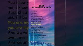 Justin Bieber ft Ludacris  Baby Lyrics shorts [upl. by Htebaras805]