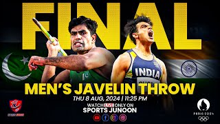 Final  Men’s Javelin Throw  Neeraj Chopra vs Arshad Nadeem  Paris Olympics 2024 Live Commentary [upl. by Ameerahs532]