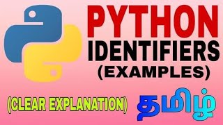 Python Identifiers examples Tamil [upl. by Admana]