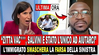 IMMIGRATO RINGRAZIA SALVINI E UMILIA LA SINISTRA IN DIRETTA [upl. by Durware]