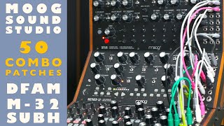 Moog Sound Studio 50 Patches for DFAM Mother32 Subharmonicon  Samples Presets Demo No talk [upl. by Stilu]