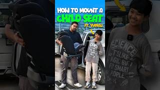 How To Mount A Child Seat 💺 shorts childsafety awareness howto informative tutorial cars24 [upl. by Gal]