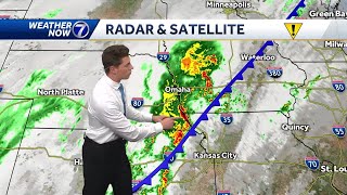 Tracking showers and severe storms Wednesday [upl. by Solitta]