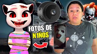 ENCONTRAMOS UNA CAMARA EN CASA DE TALKING ANGELA Y LO QUE VIMOS NOS DEJO ATERRORIZADOS😱 [upl. by Steffin]