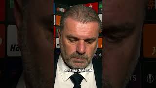 Ange doesnt care 😅 “As long as they score mate I couldn’t care less” europaleague [upl. by Iat58]