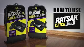 How to use RATSAK® CATCH amp HOLD™ LIVE CATCH MOUSE TRAP [upl. by Eelyac]