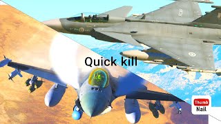 Gripen VS F16 quick kill DCS world [upl. by Holladay]