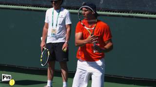 Nadal incredible closeup footage in HD slow motion  Indian Wells Pt 42 [upl. by Ardene]