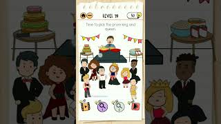 Brain Test 2  Prom Dates Level 19 Time to pick the prom king and queen [upl. by Harak]