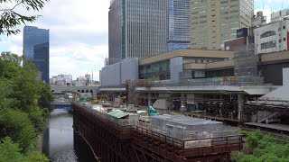 JR御茶ノ水駅改良工事・快速線12両化対応ホーム延伸工事の建設状況（2023年7月22日） [upl. by Crane]