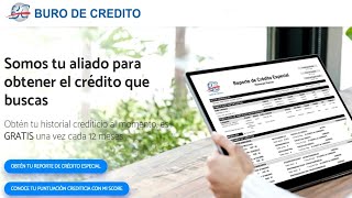 como consultar gratis buro de credito reporte de crédito especial y puntuación score [upl. by Harper891]