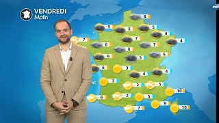 Météo du Vendredi 15 Novembre 2024  Une France coupée en deux [upl. by Akeret573]