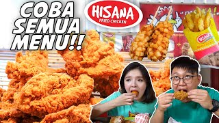 COBAIN SEMUA MENU HISANA FRIED CHICKEN  TERNYATA JUAL HOTDOG KOREA [upl. by Glynias]