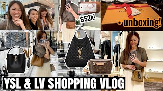 YSL amp LV SHOPPING VLOG with my BESTIES  LV BAG UNBOXING  Plus a quick visit to Hermes amp Fendi 🛍️ [upl. by Idahs]