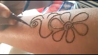 iji mehandi design short video  Samne ki mehndi designs  Halka Mehandi ka design simple flower [upl. by Map687]