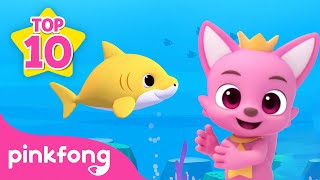 TOP 10 Kids Favorite Baby Shark Songs  Compilation  Pinkfong Official for Kids [upl. by Attirb757]