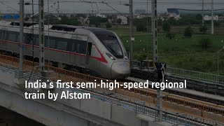 NaMo Bharat  Indias first semihighspeed regional train by Alstom [upl. by Nashoma]