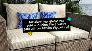 Revitalize Your IKEA Patio Furniture with WeatherResistant Slipcovers  RockinCushions [upl. by Ethbin326]