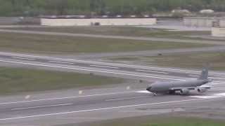 KC135 Takeoff at Joint Base ElmendorfRichardson [upl. by Maggi]