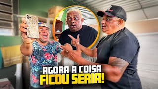 DEU TRETA BIRÓ QUEBROU O IPHONE DO GALO CEGO E ERIK TEVE SEPARAR 🤣🤣  GALO CEGO [upl. by Bubalo]