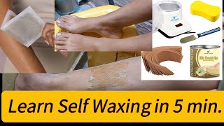 wax at home how to do Professional waxing at home forbeginners wax kaise kare wax karne ka tarika [upl. by Curhan]