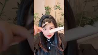 Quick and easy girls hairstyle 💙✂️ Short hair style amplong hair style shorts tutorial tiktok [upl. by Kegan]