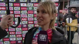 Katarzyna Niewiadoma  Interview before LiègeBastogneLiège Femmes 2023 [upl. by Beeck571]