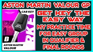 Asphalt UNITE  ASTON MARTIN VALOUR Grand Prix Practice Qualifier Timings for Easy Group amp Car Key [upl. by Gustin]