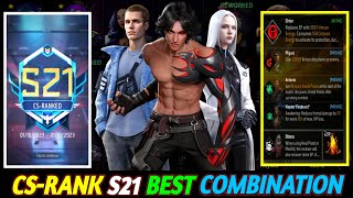 NEW CSRANK S21 BEST CHARACTER COMBINATION  Best character combination for new CS rank season [upl. by Kordula]